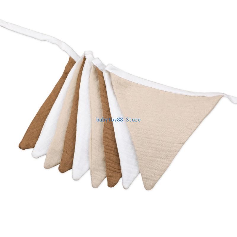Baby Nursery Bunting - Y4UD Modern Triangle Garlands Cotton Bunting