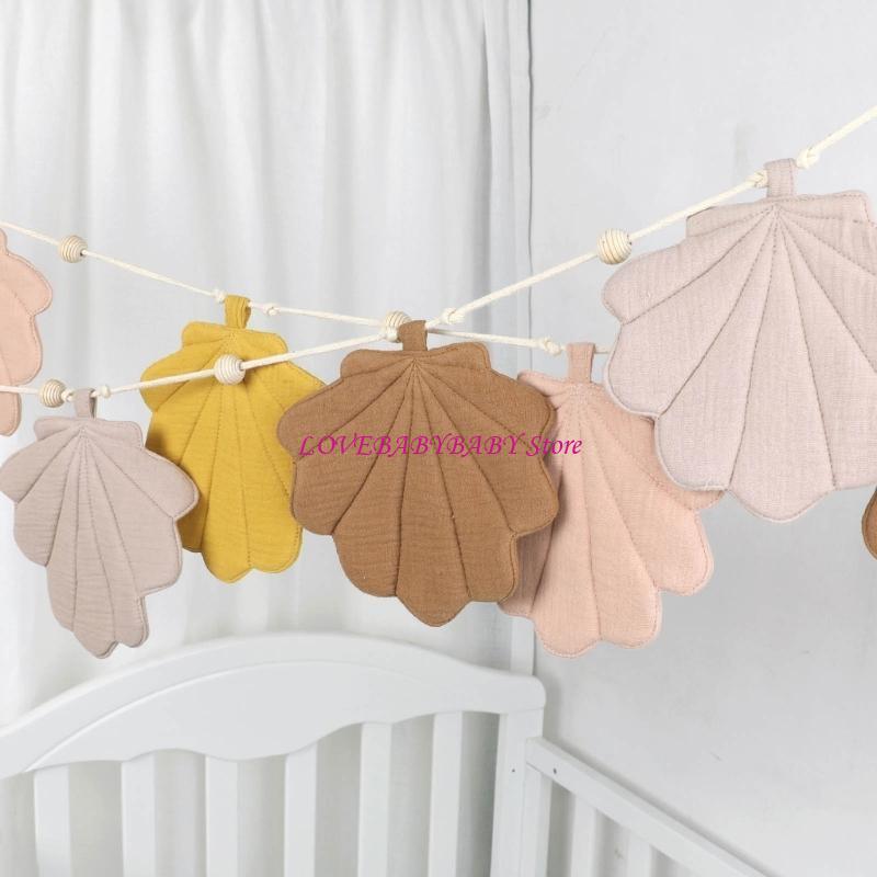 Baby Nursery Bunting - Seashells Bunting Banners Cotton Pulling Flags