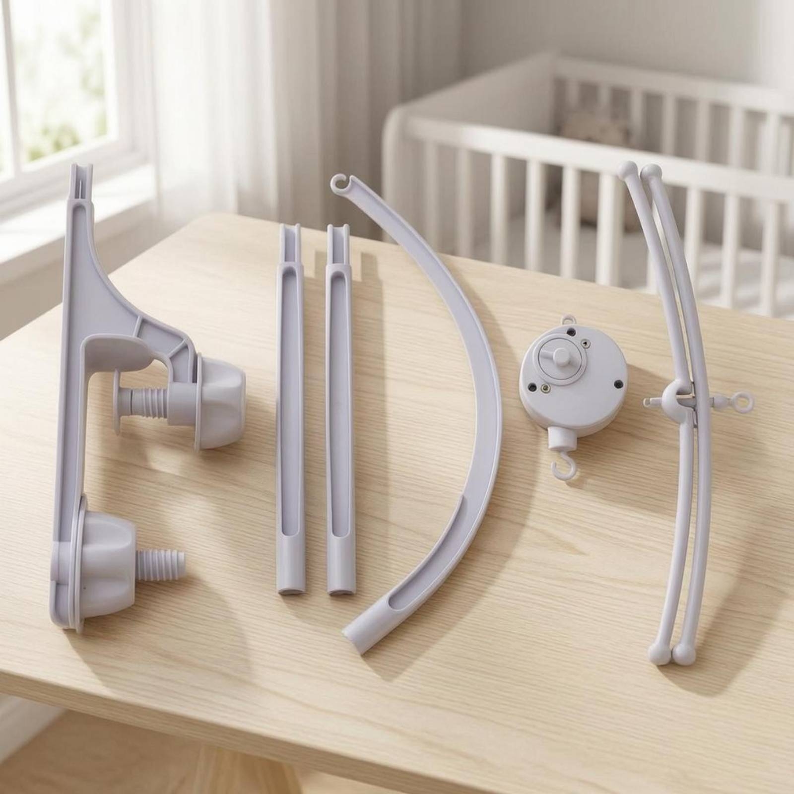 Baby Nursery Decorations - Baby Crib Mobile Stand White Crib