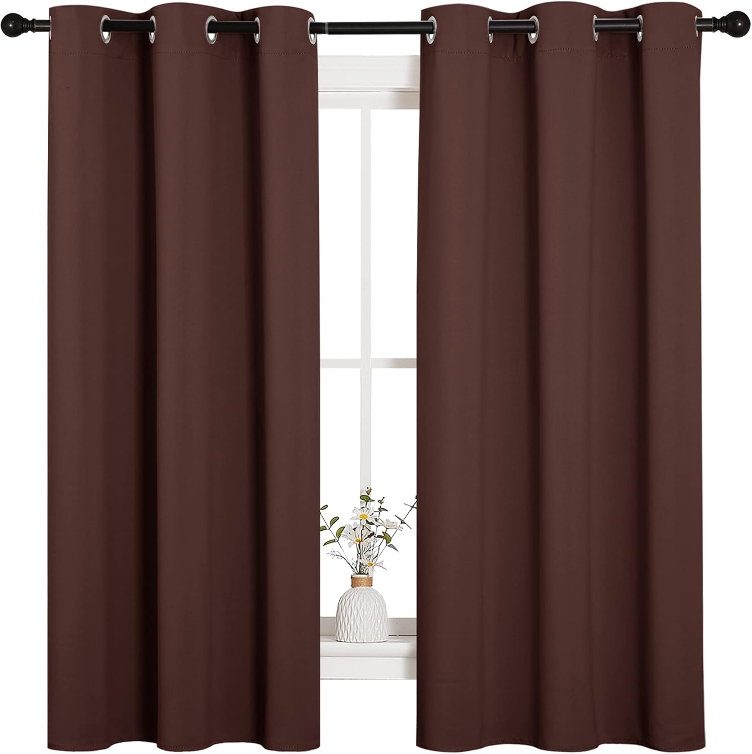 Blackout Curtain Nursery - Nursery Essential Thermal Insulated Solid Grommet