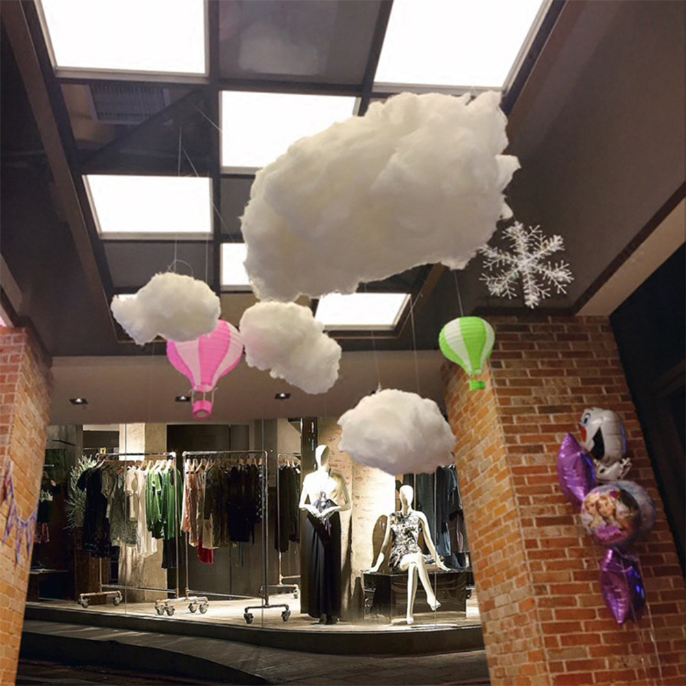 Baby Nursery Light Fixture - 1Pcs Hanging Decoration Cotton Texture Cloud