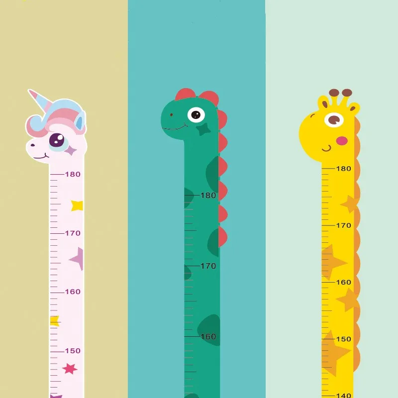 Baby Nursery Things - Cartoon Animals Baby Height Measure Ruler