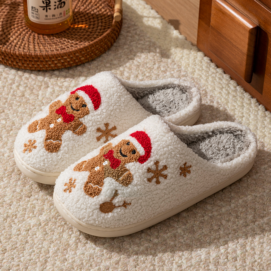 Baby Nursery Gifts - Winter Women's Warm Christmas Slippers Cute