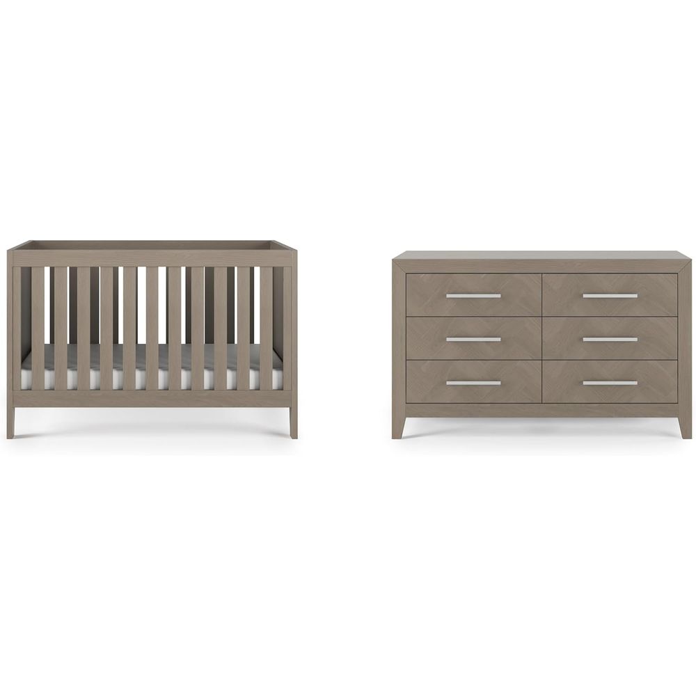 Convertible Crib Set - 2-Piece Nursery Set: 3-in-1 Convertible Crib