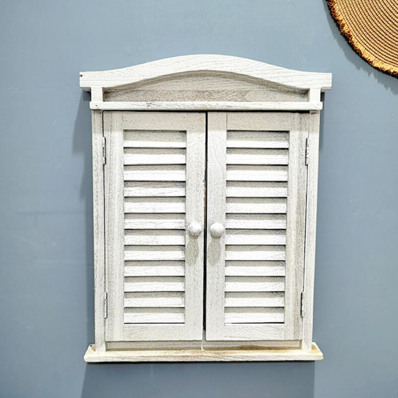 Baby Nursery Mirror - Vintage Retro Farmhouse Wall Decor Wood