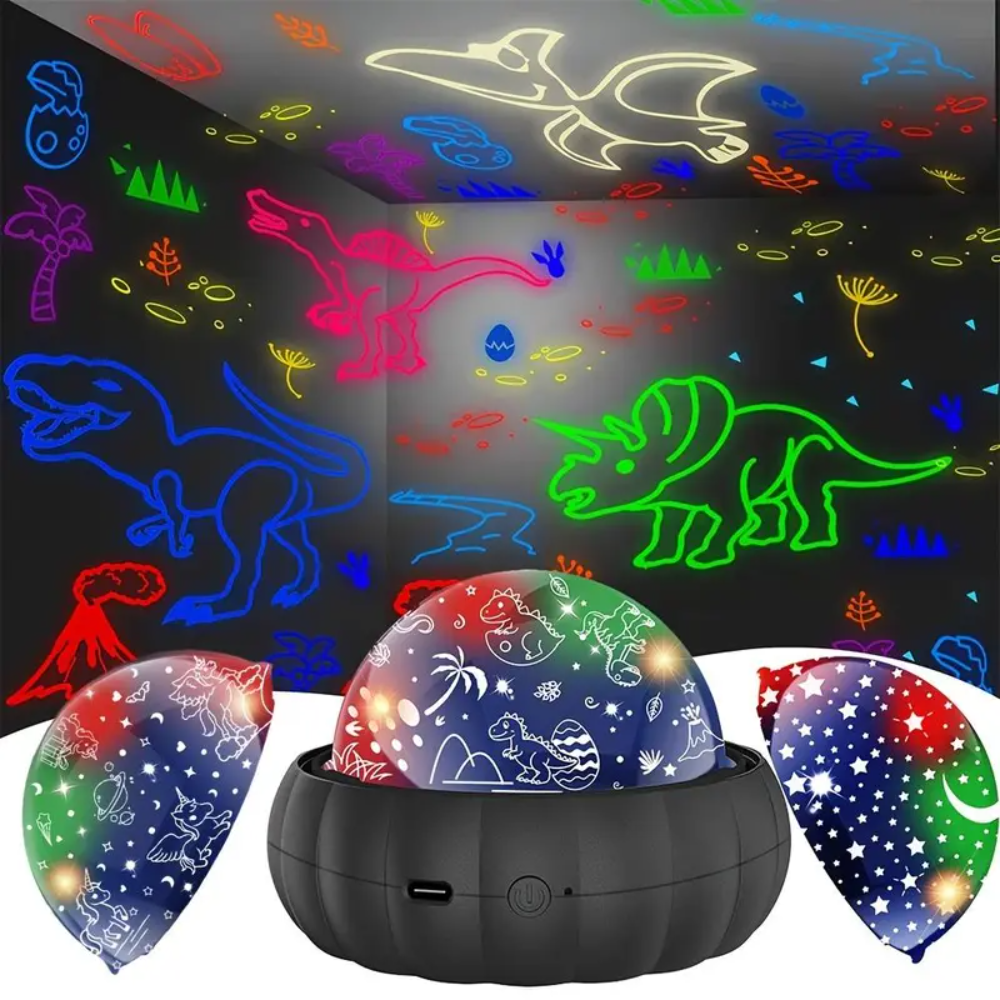 Night Light Projector Stars - 4-Color Options 3-in-1 Star Projector Night