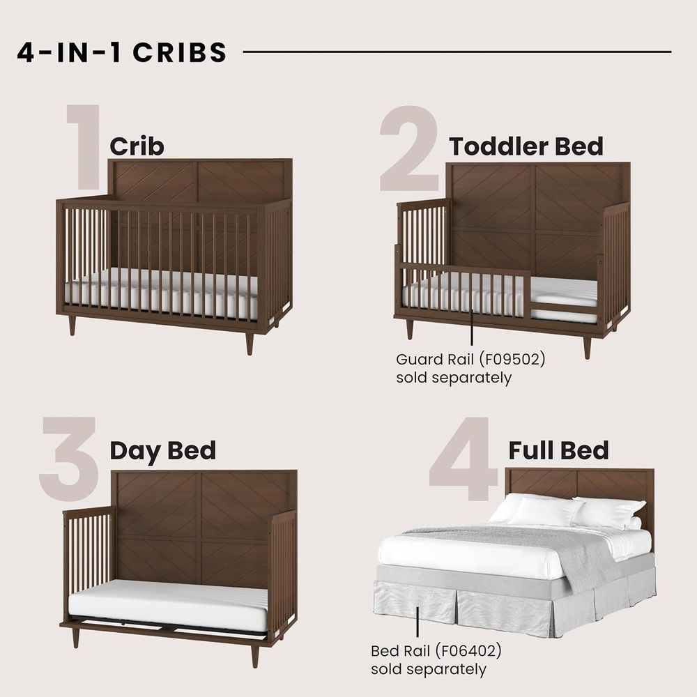 4-in-1 Convertible Crib Set fo - Convertible Crib Set 리뷰 및 가격