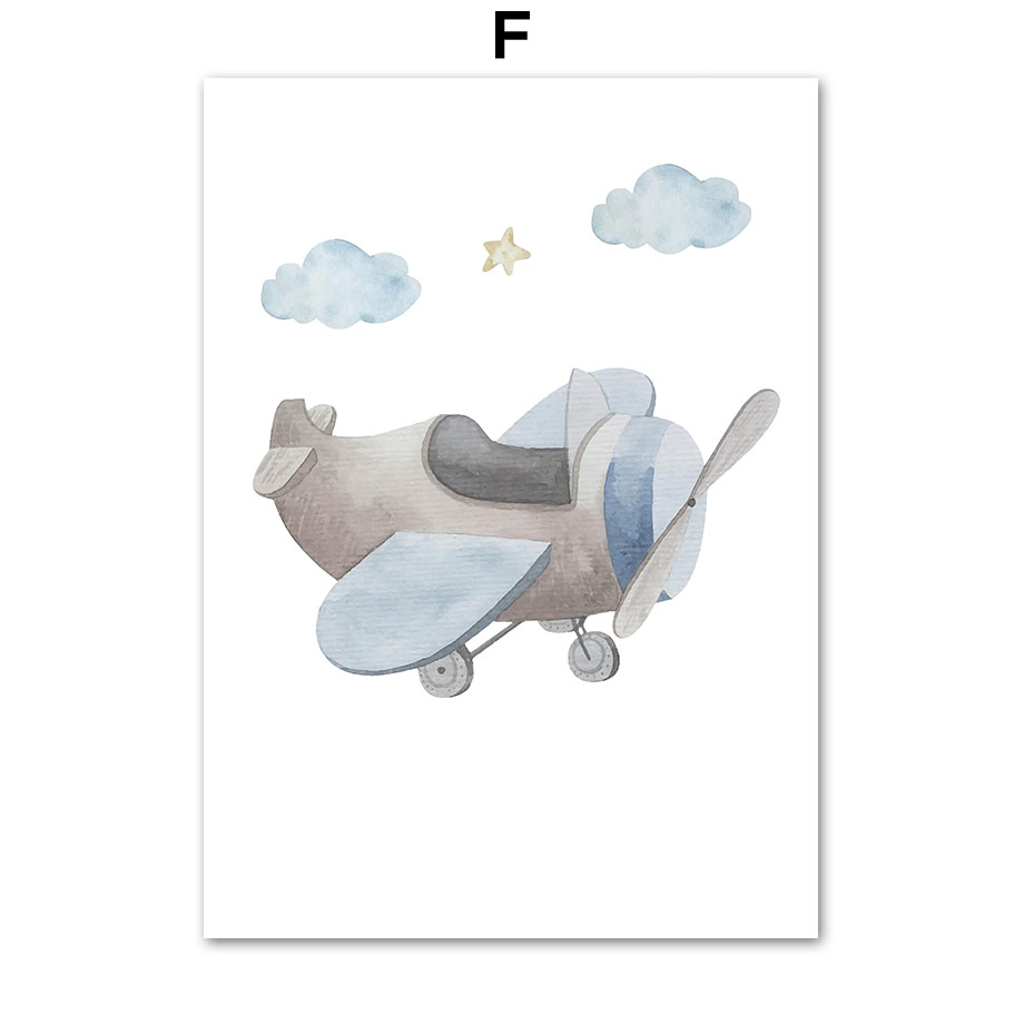 Cartoon Blue Helicopter Plane  - Baby Nursery Mirror 리뷰 및 가격