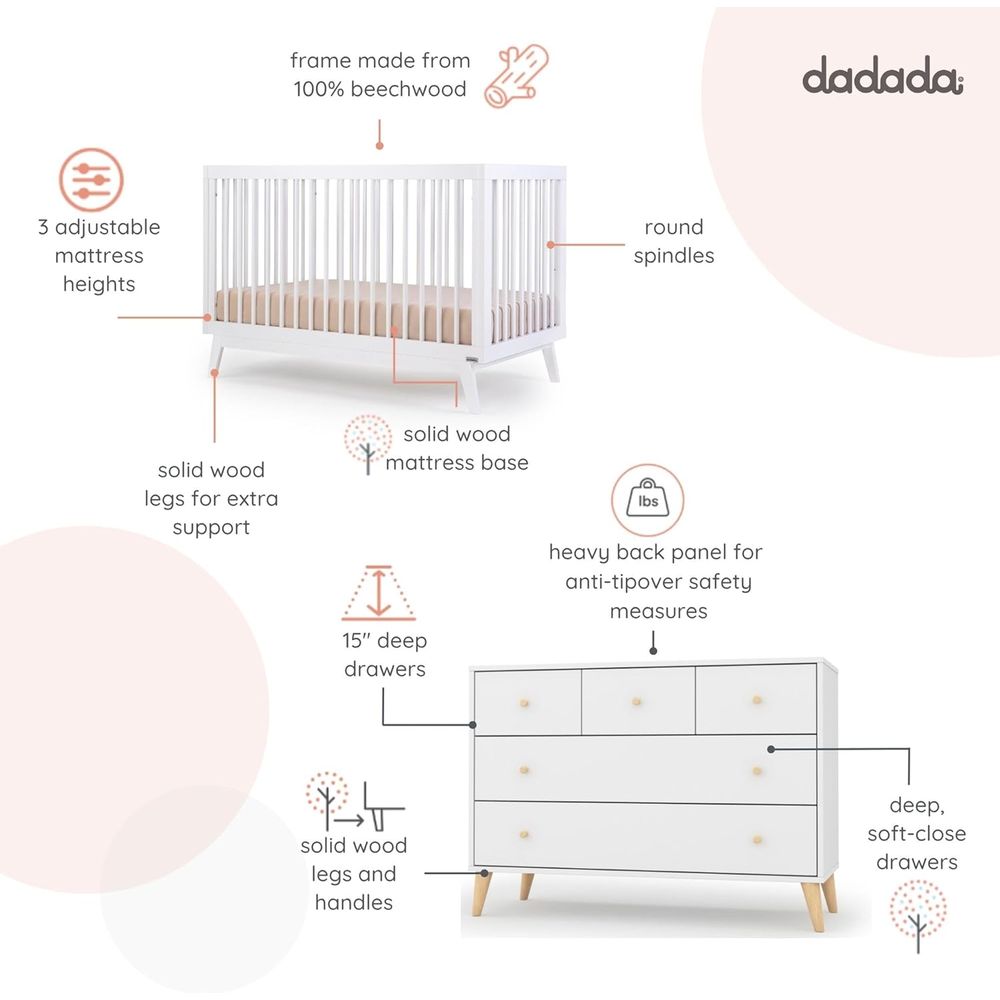 Baby Harmony Nursery Set, urni - Convertible Crib Set 리뷰 및 가격