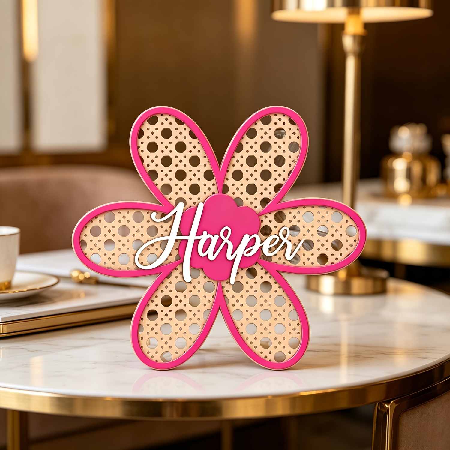 Personalized Boho Rattan Flowe - Baby Nursery Decorations 리뷰 및 가격