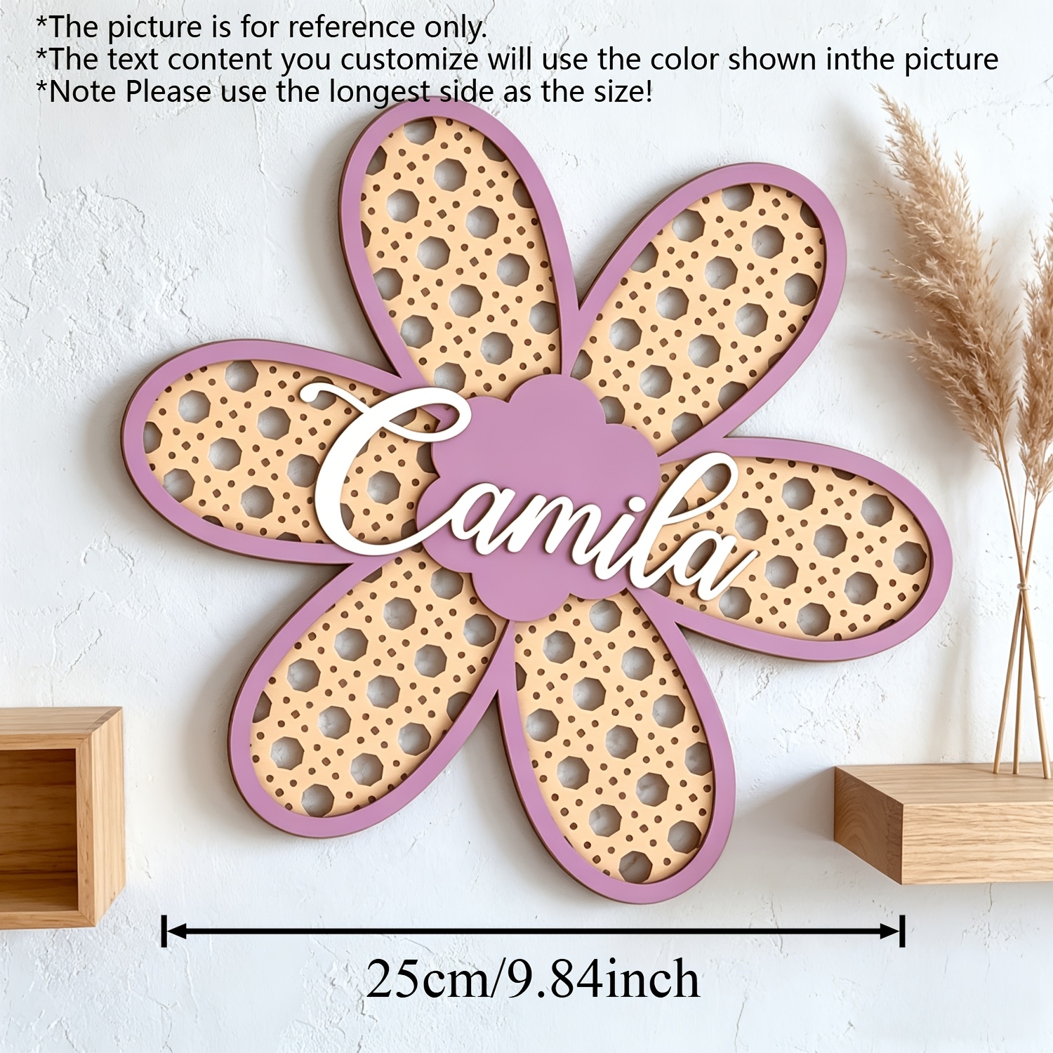 Personalized Boho Rattan Flowe - Baby Nursery Decorations 리뷰 및 가격