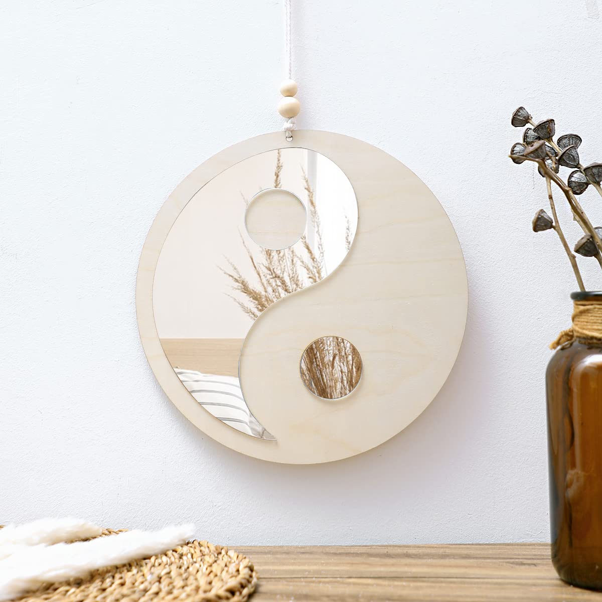 Wooden Mirror Home Decor Boho  - Baby Nursery Mirror 리뷰 및 가격