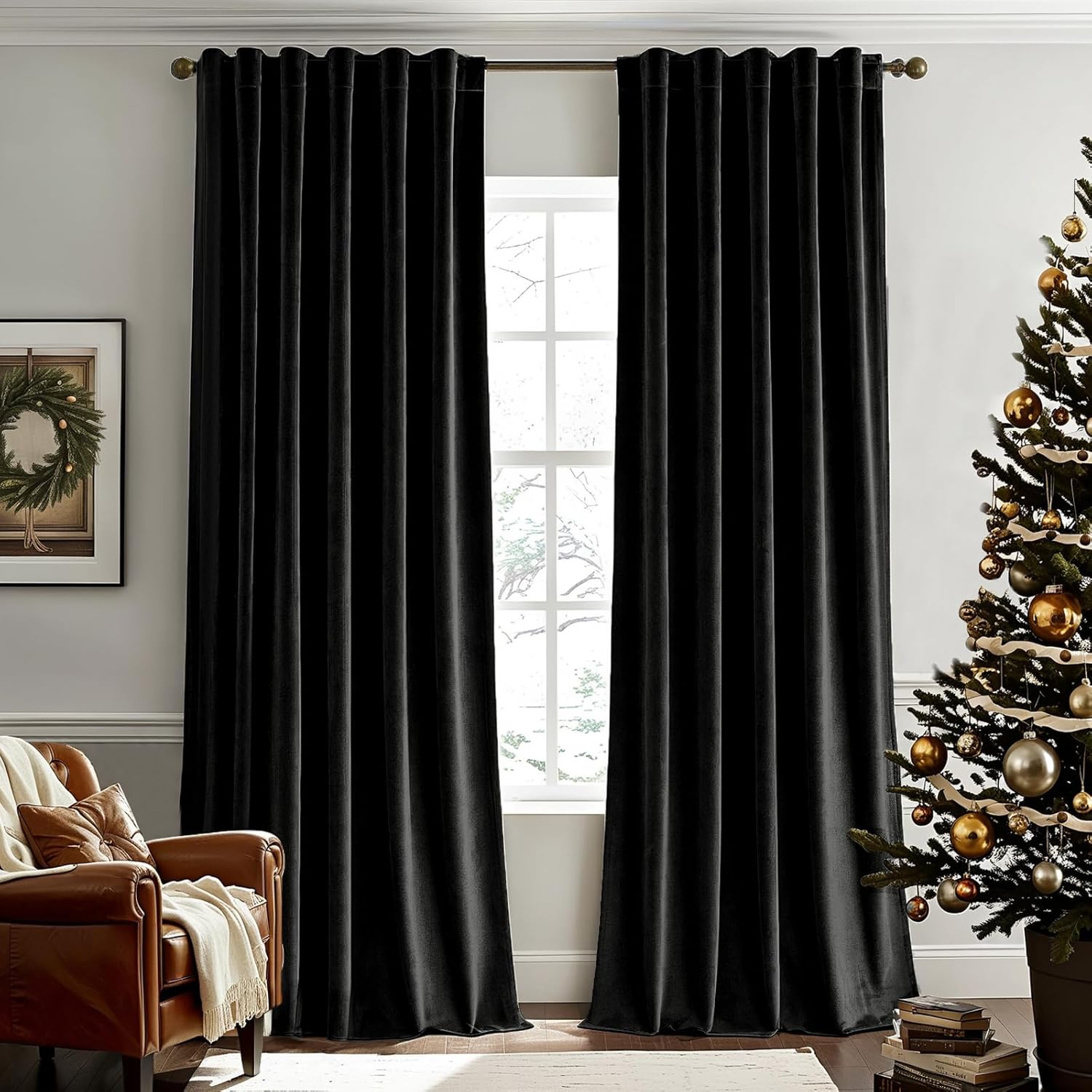 Black Velvet Curtains 96 Inche - Blackout Curtain Nursery 리뷰 및 가격