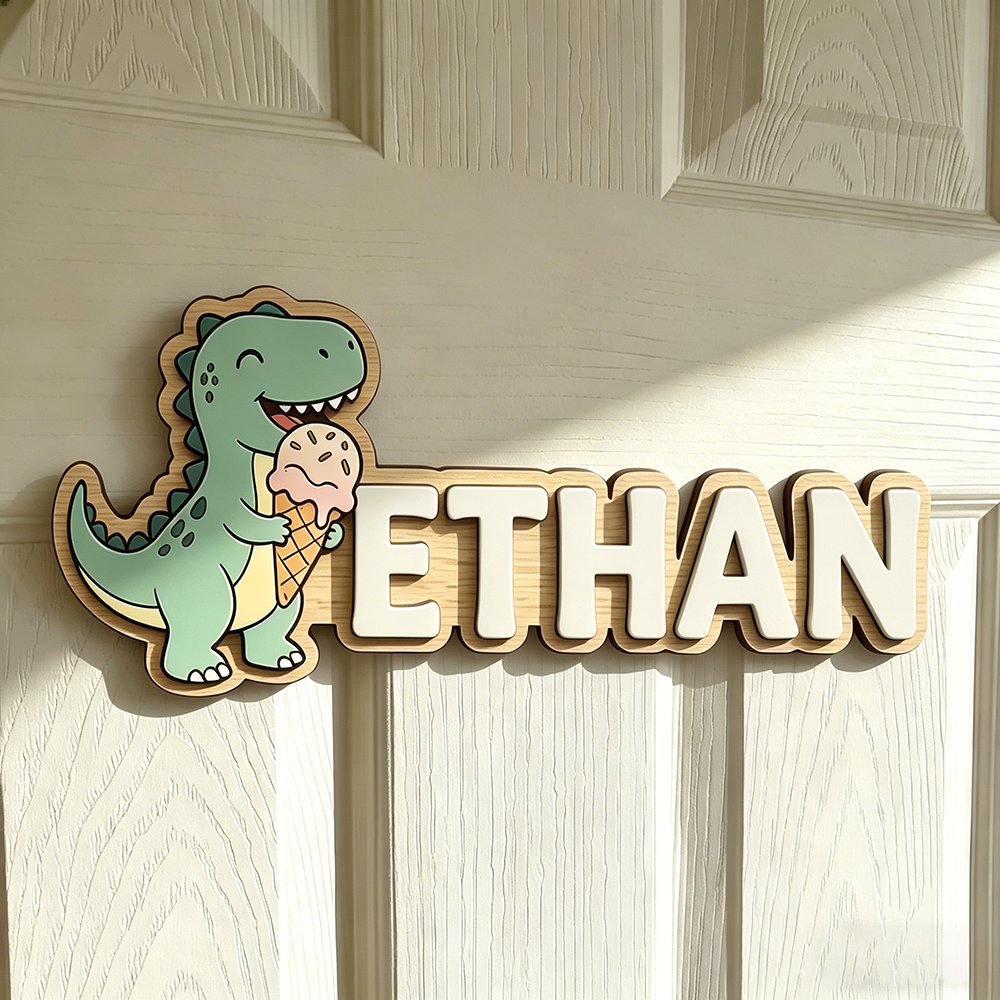 Whimsical Ice Cream Dinosaur C - Baby Nursery Decorations 리뷰 및 가격