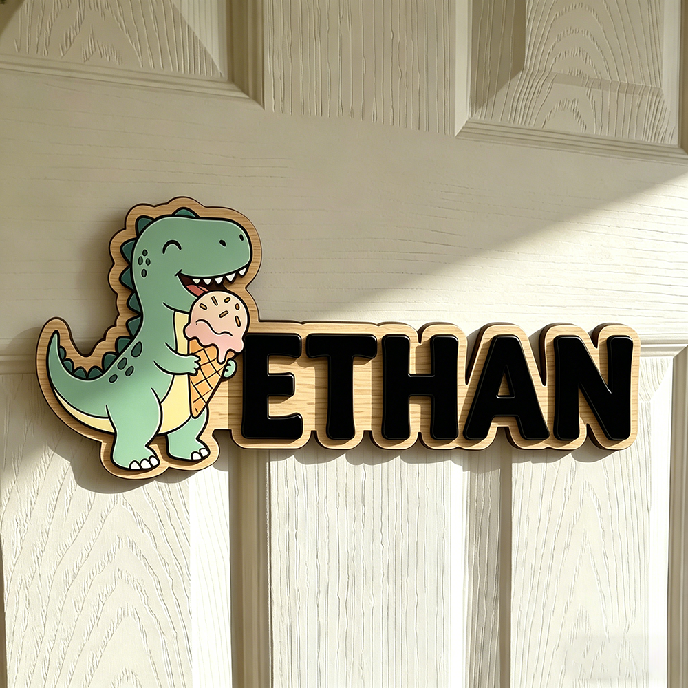 Whimsical Ice Cream Dinosaur C - Baby Nursery Decorations 리뷰 및 가격