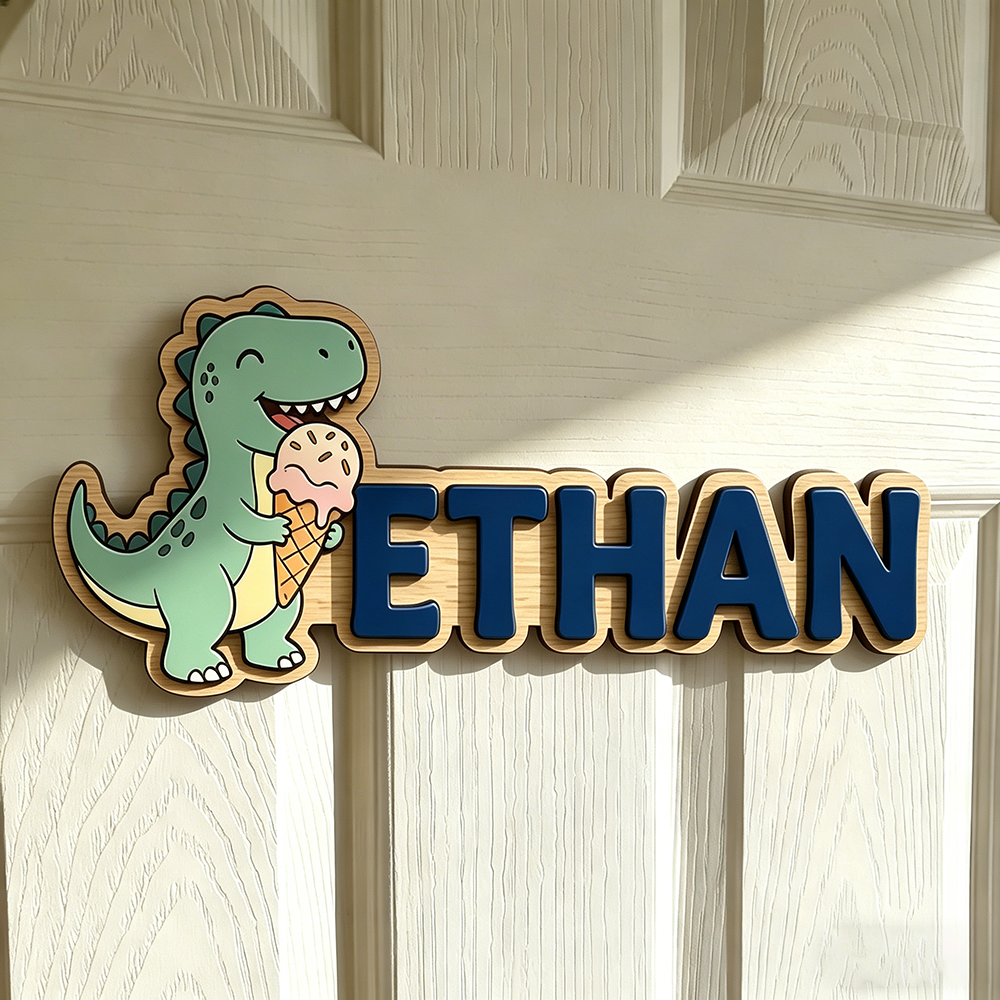 Whimsical Ice Cream Dinosaur C - Baby Nursery Decorations 리뷰 및 가격
