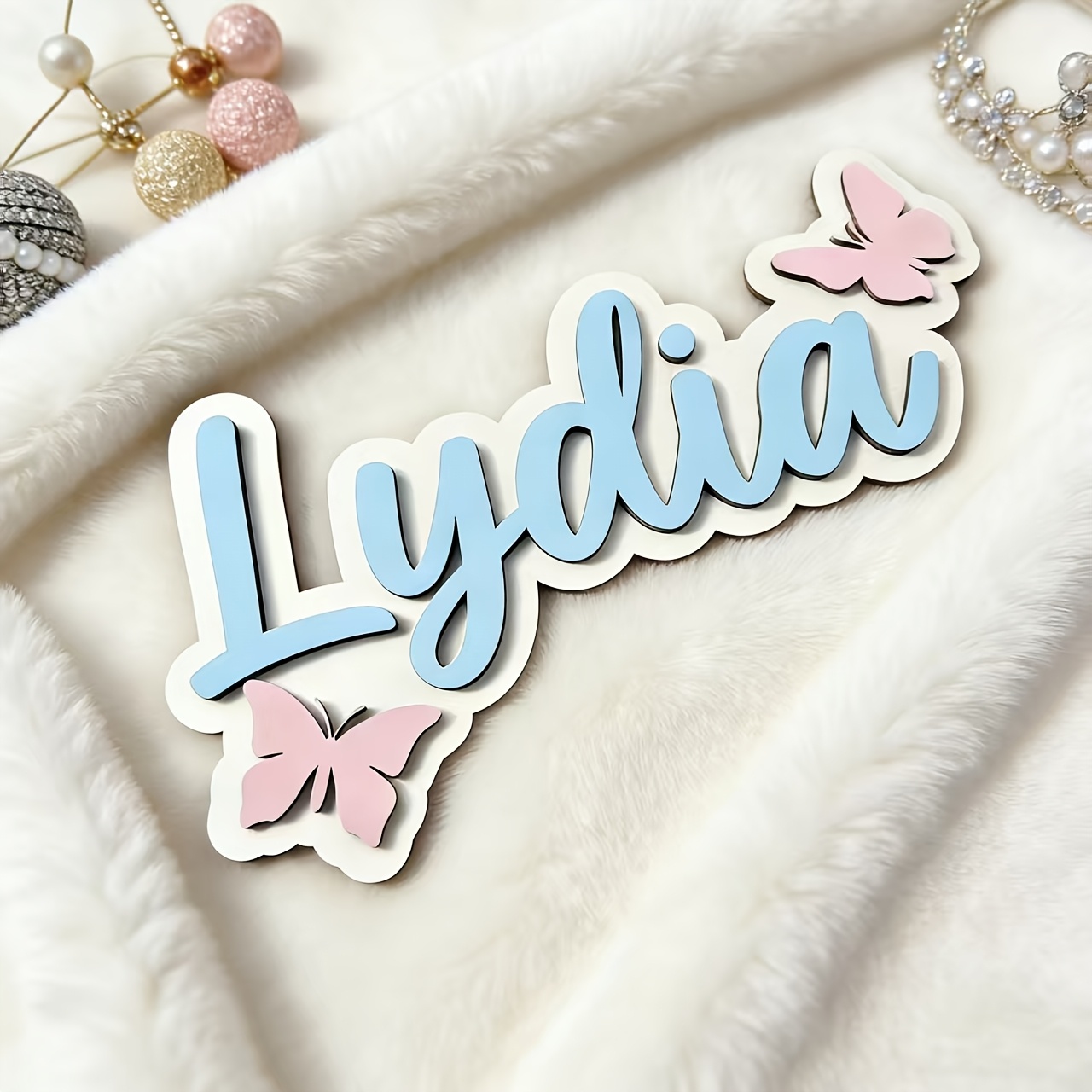 Personalized Blue & Pink Butte - Baby Nursery Decorations 리뷰 및 가격