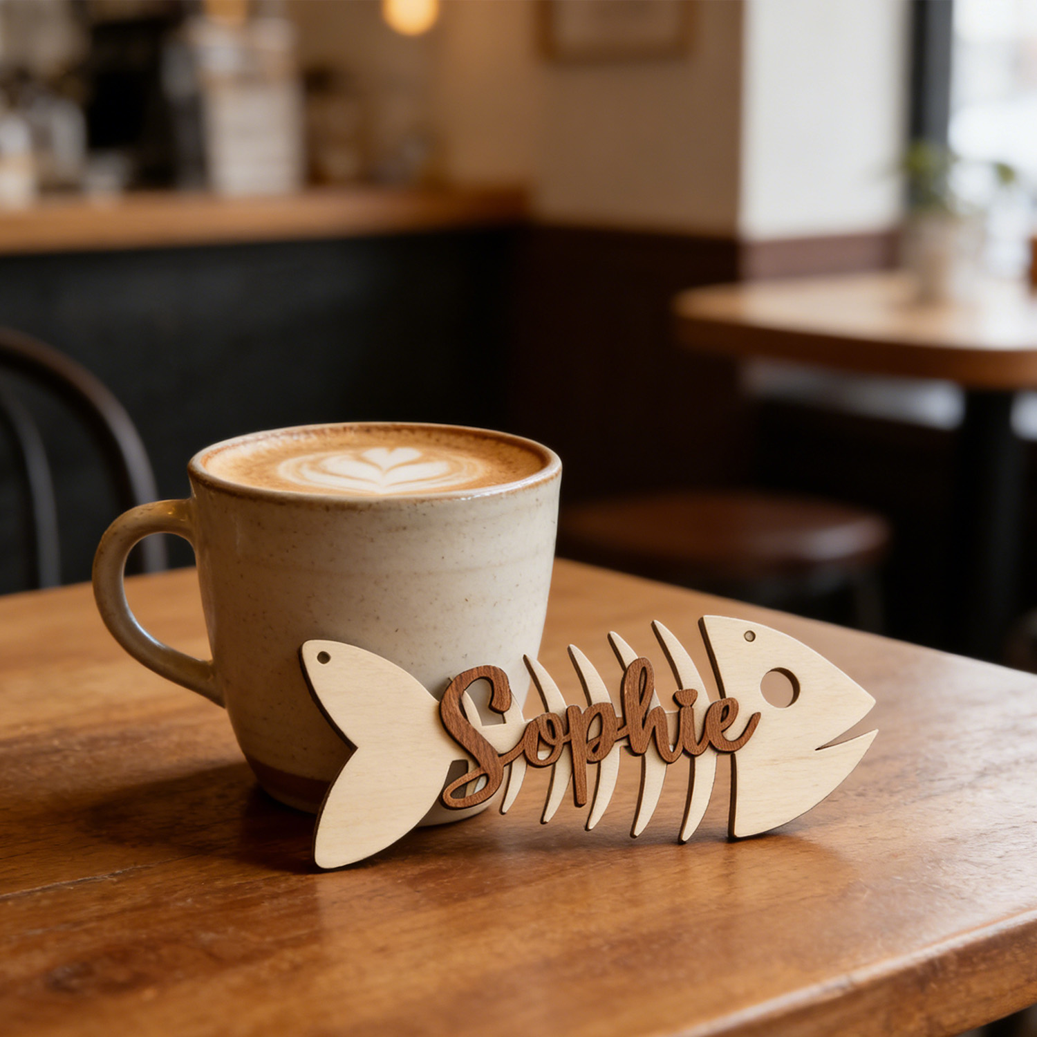 1Pc Custom Name Fish Skeleton  - Baby Nursery Decorations 리뷰 및 가격