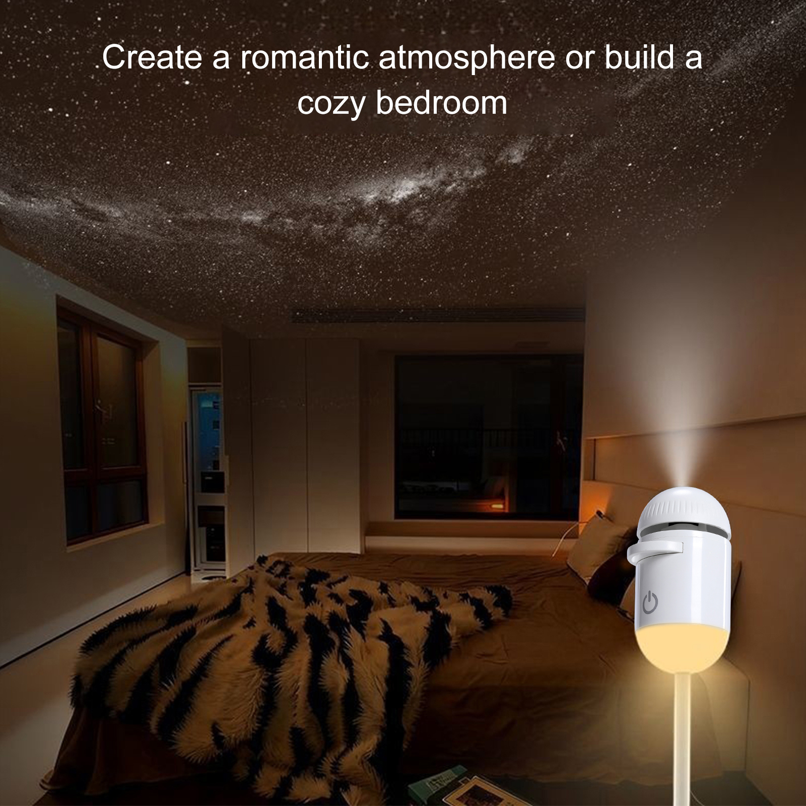 2-in-1 Mini Galaxy 360° Rotate - Night Light Projector Stars 리뷰 및 가격