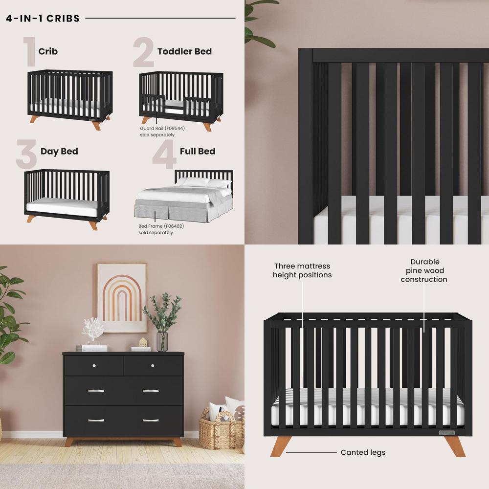 4-in-1 Convertible Crib and 3- - Convertible Crib Set 리뷰 및 가격