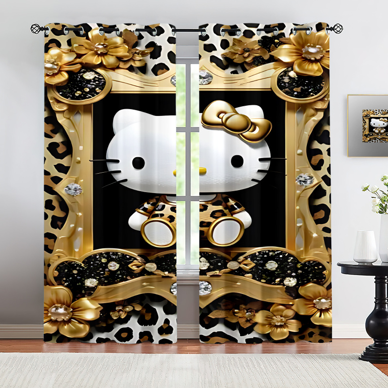 2Pcs Hello Kitty Rose Blackout - Blackout Curtain Nursery 리뷰 및 가격