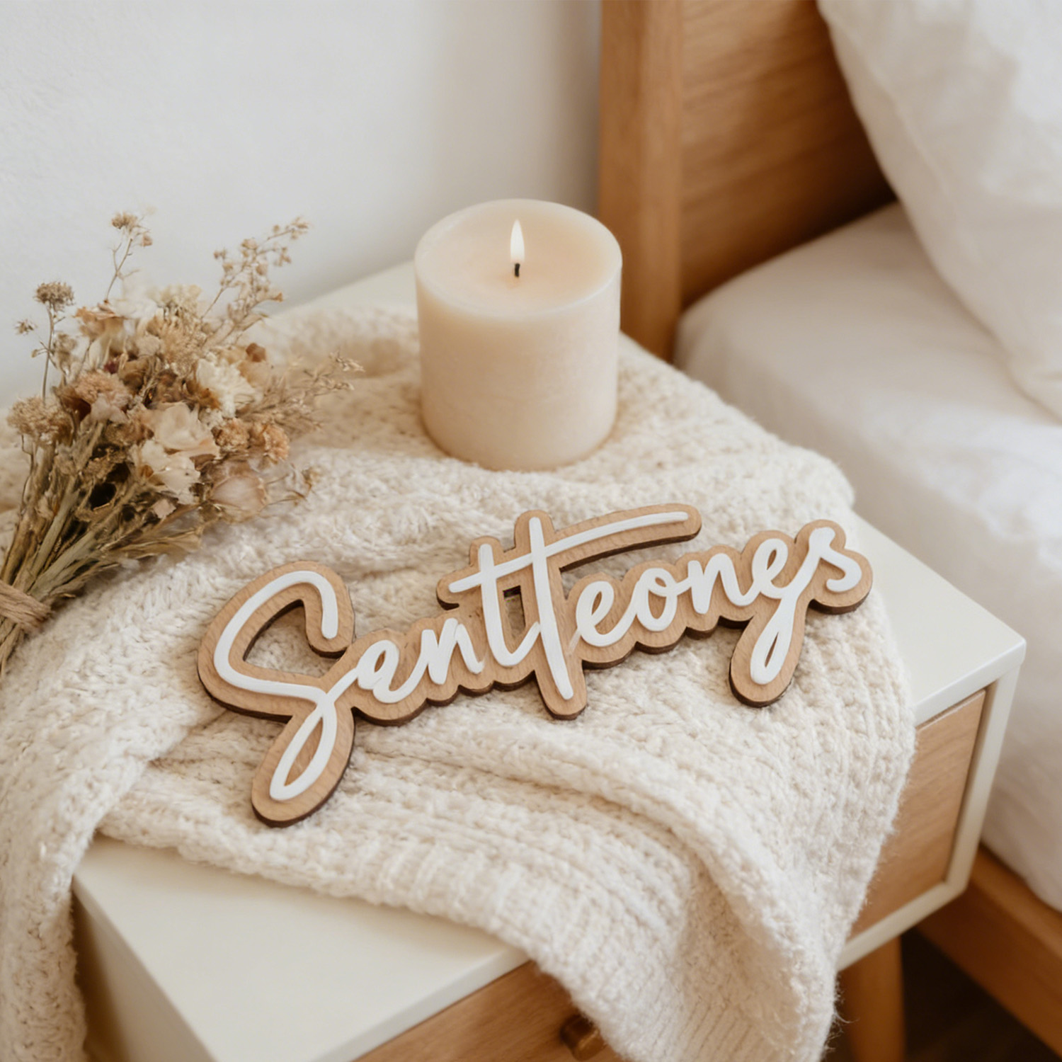1Pc Custom Name Cute White Woo - Baby Nursery Decorations 리뷰 및 가격