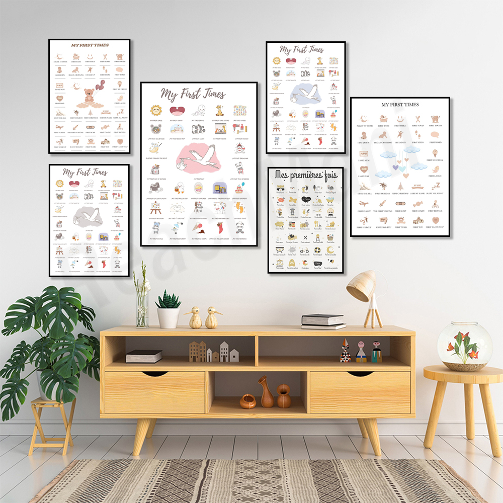 First time baby posters, poste - Baby Nursery Mirror 리뷰 및 가격