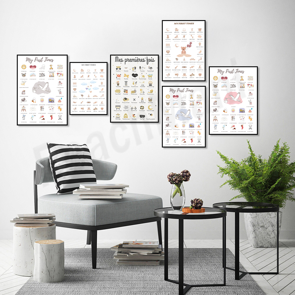 First time baby posters, poste - Baby Nursery Mirror 리뷰 및 가격