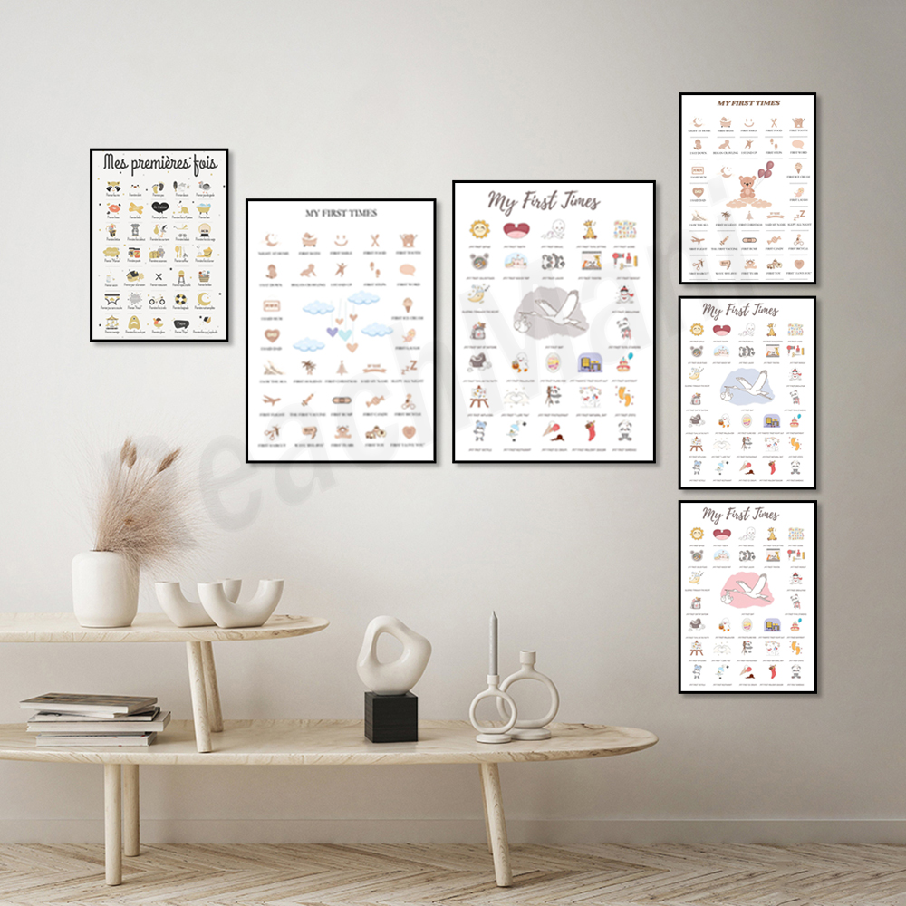 First time baby posters, poste - Baby Nursery Mirror 리뷰 및 가격