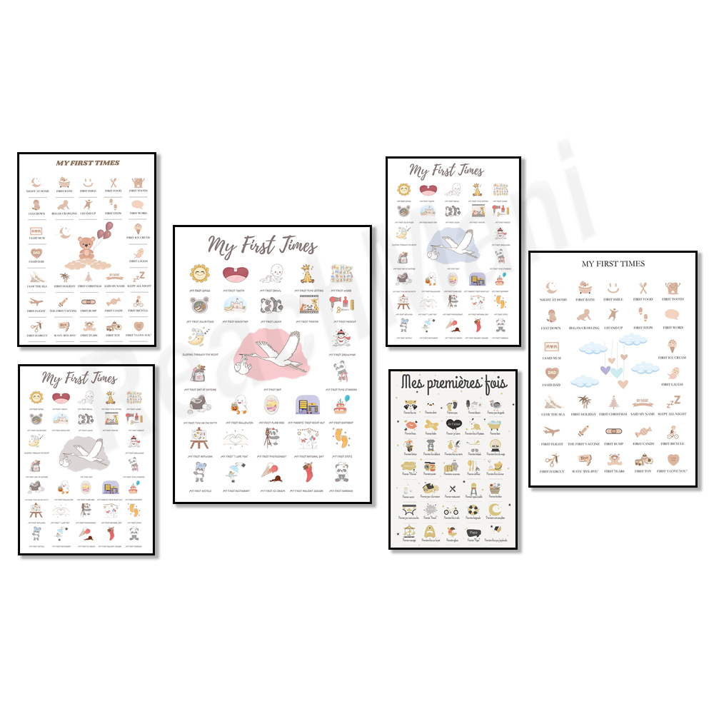 First time baby posters, poste - Baby Nursery Mirror 리뷰 및 가격