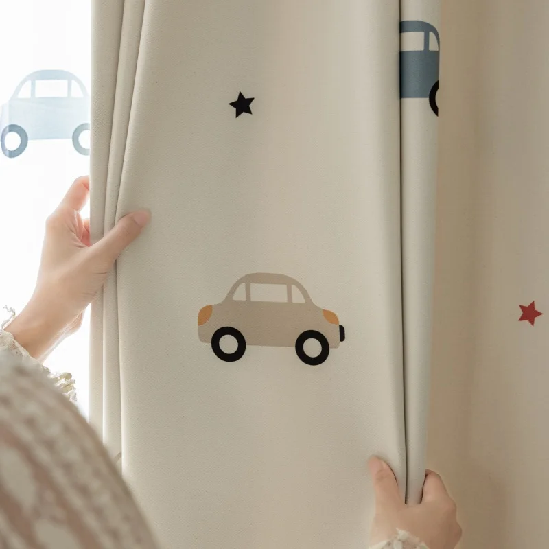 Cartoon Cute Print Car Pattern - Blackout Curtain Nursery 리뷰 및 가격