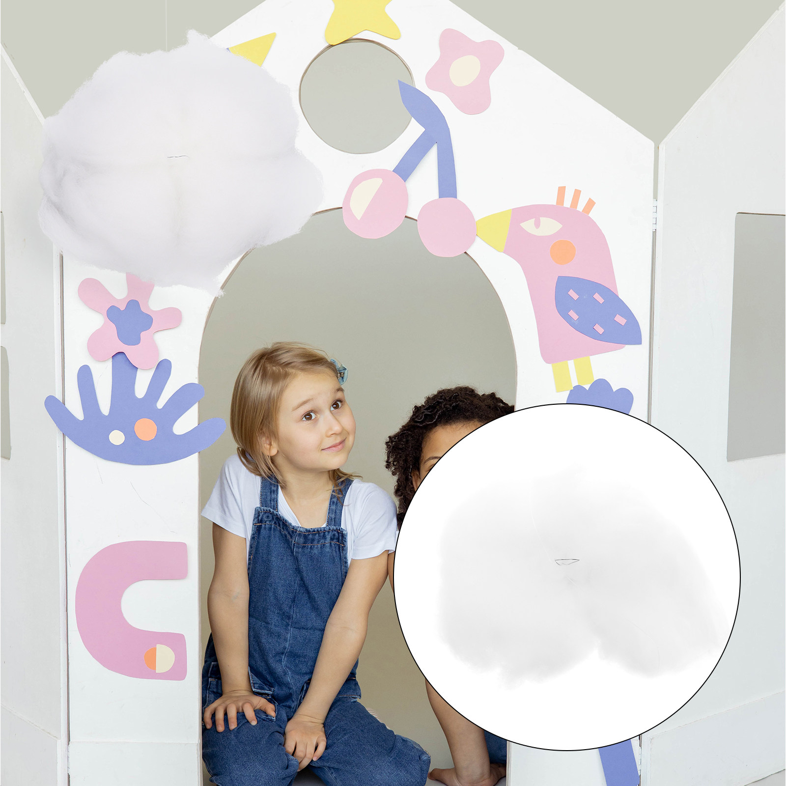 4Pcs Lifelike Cotton Cloud Han - Baby Nursery Light Fixture 리뷰 및 가격