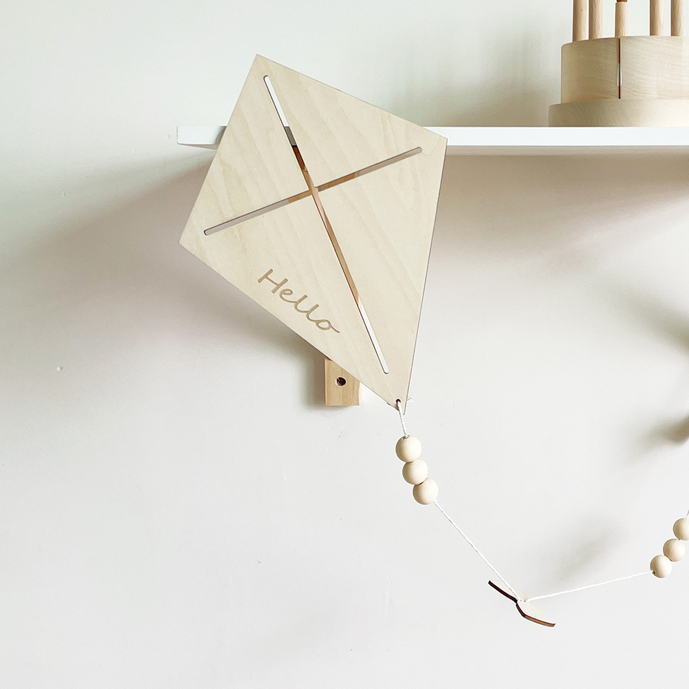 INS Nordic Wooden Kite Wall Or - Baby Nursery Things 리뷰 및 가격