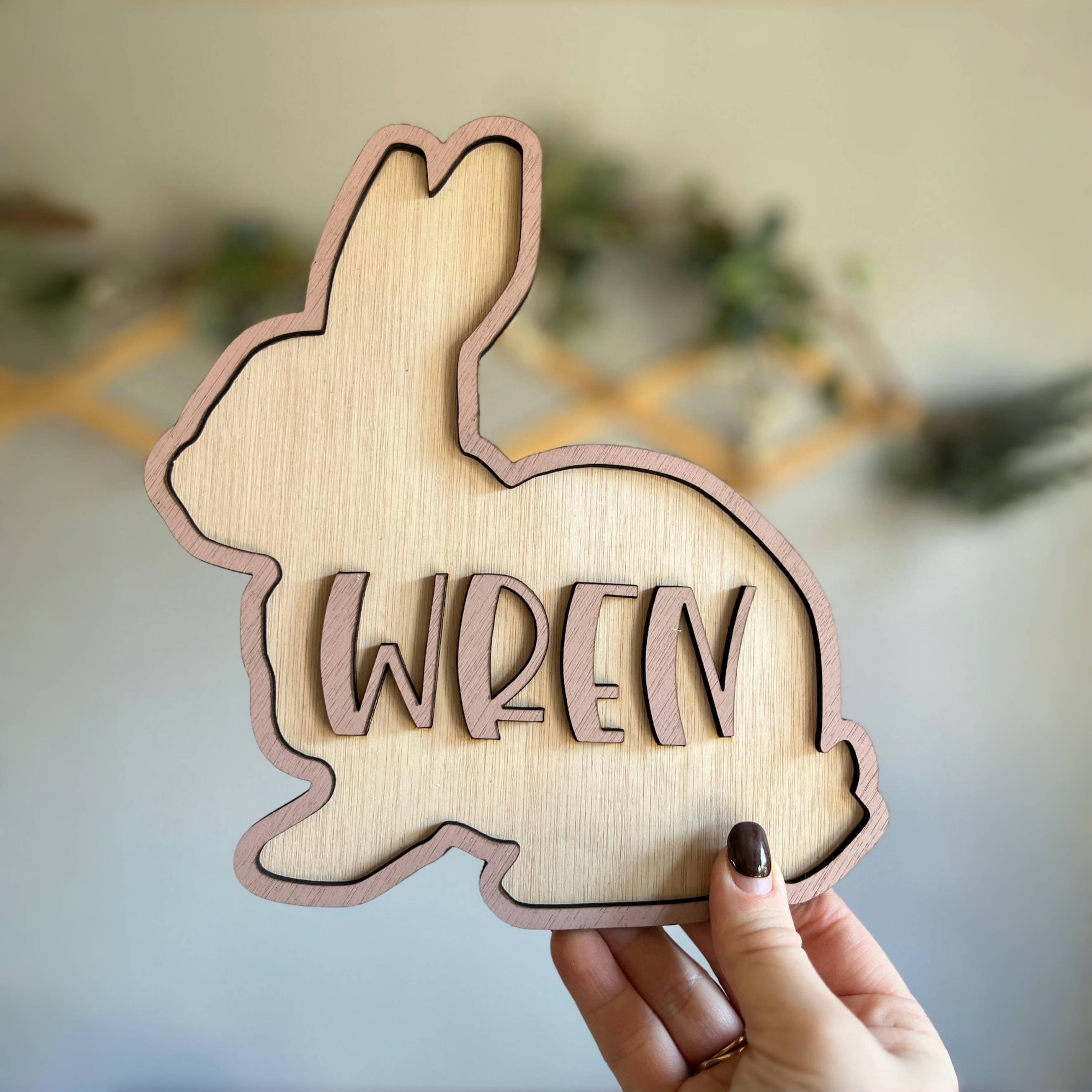Personalized Bunny Name Wooden - Baby Nursery Things 리뷰 및 가격