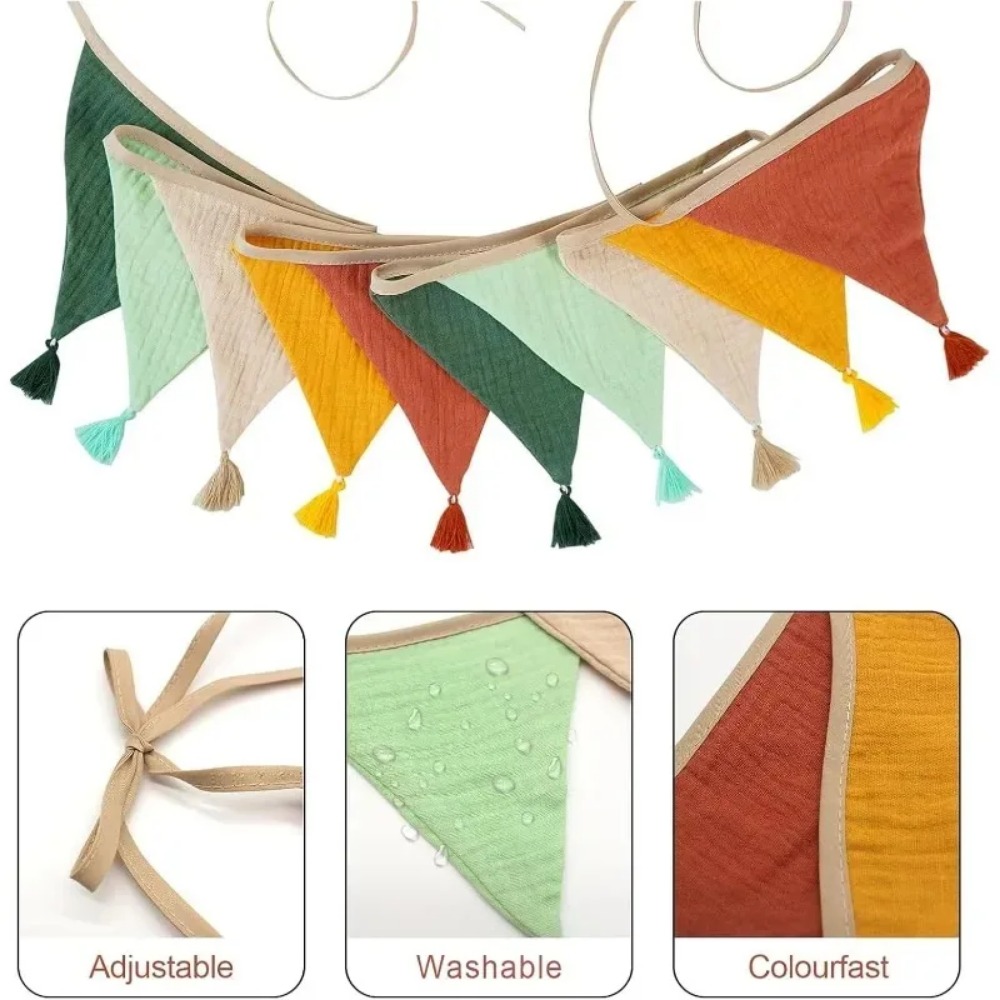 20 PCS  Fabric Flag Banners Mu - Baby Nursery Bunting 리뷰 및 가격