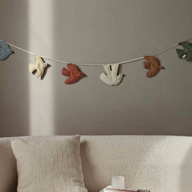 Nordic Ins Style Bird Hanging  - Baby Nursery Bunting 리뷰 및 가격
