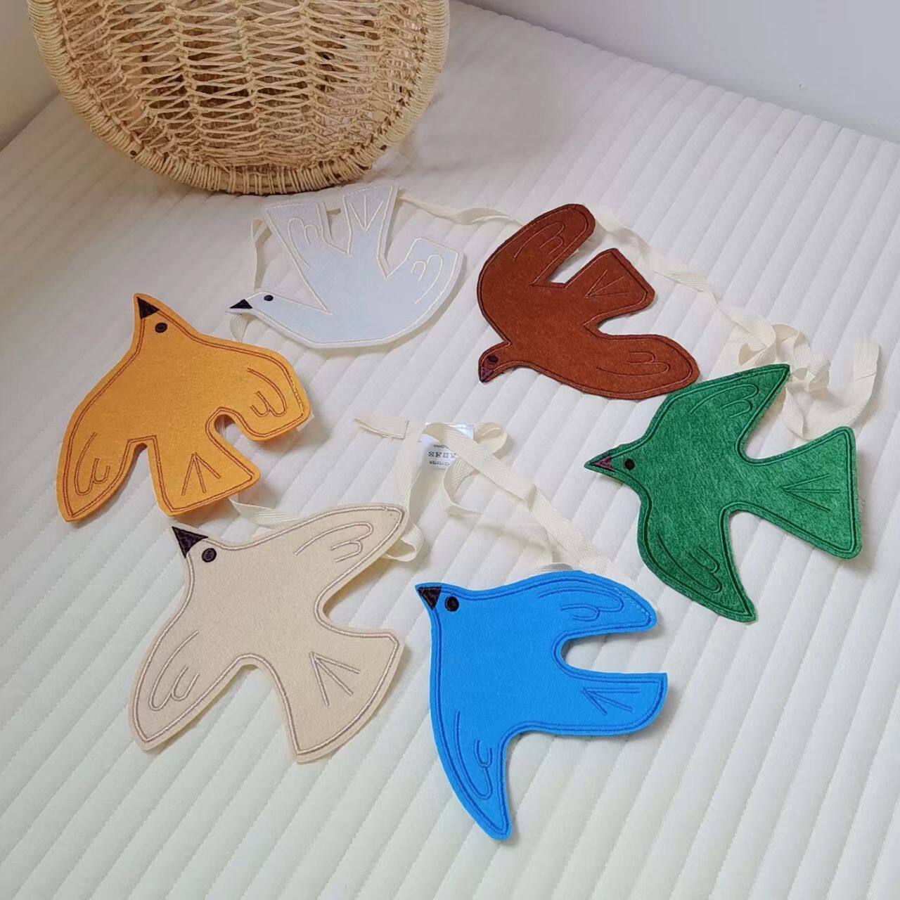 Nordic Ins Style Bird Hanging  - Baby Nursery Bunting 리뷰 및 가격