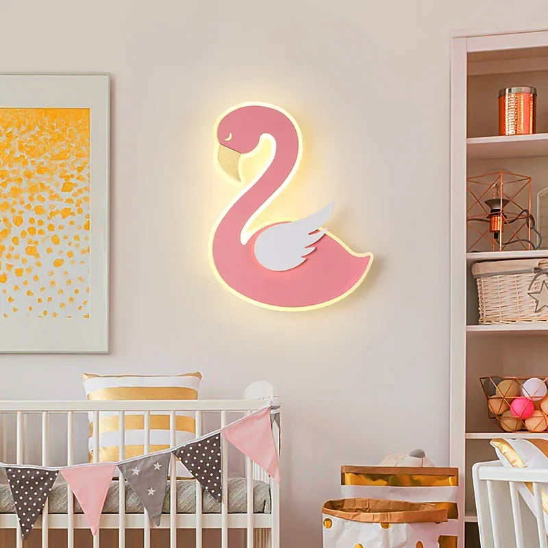 Flamingo LED Wall Lamp, Nordic - Baby Nursery Light Fixture 리뷰 및 가격
