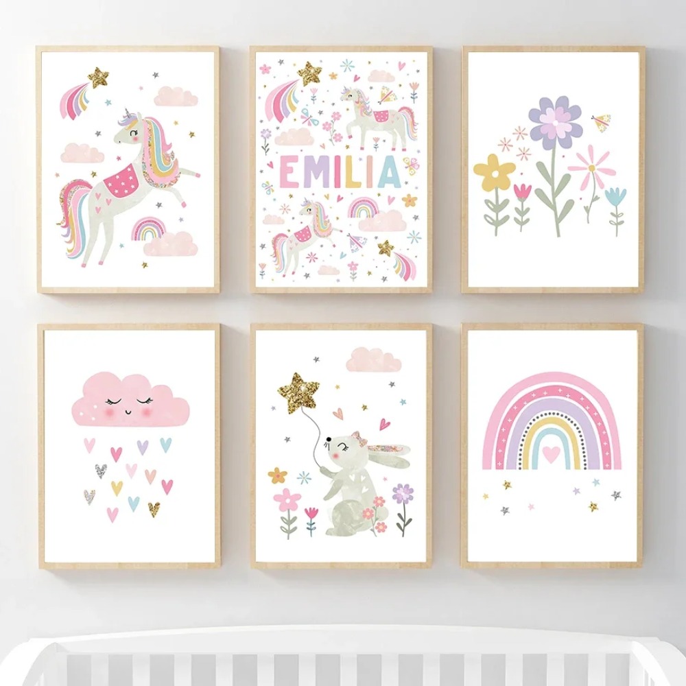Pink Unicorn Rabbit Rainbow Cl - Baby Nursery Things 리뷰 및 가격
