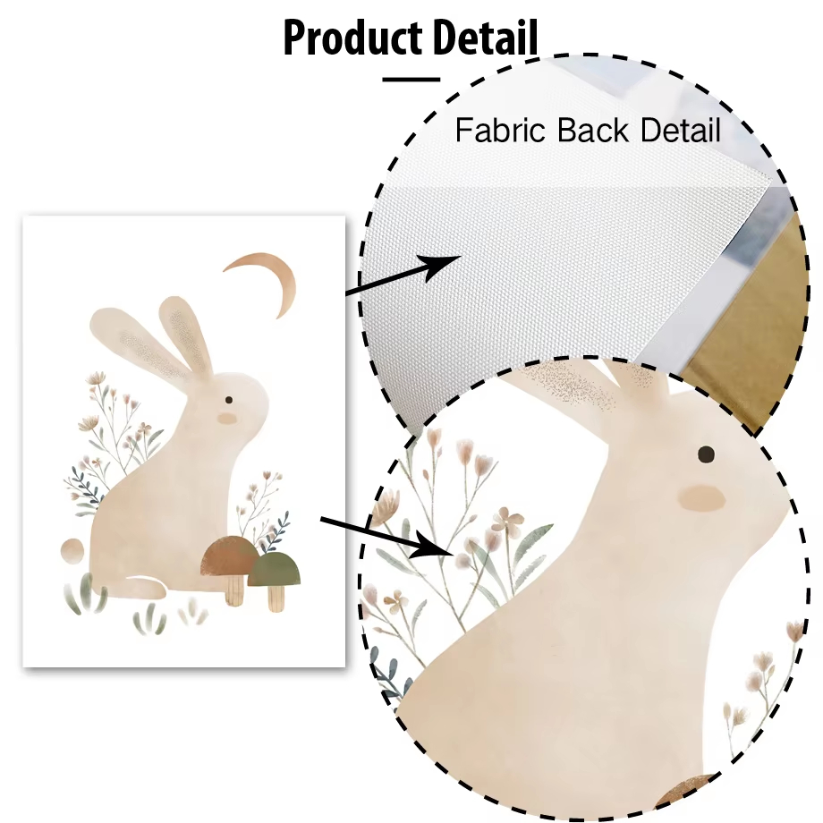 Boho Rabbit Fox Hedgehog Bird  - Baby Nursery Mirror 리뷰 및 가격