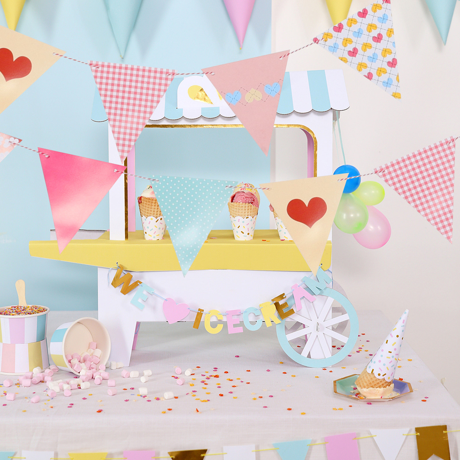 Easy Install Triangle Paper Bu - Baby Nursery Bunting 리뷰 및 가격
