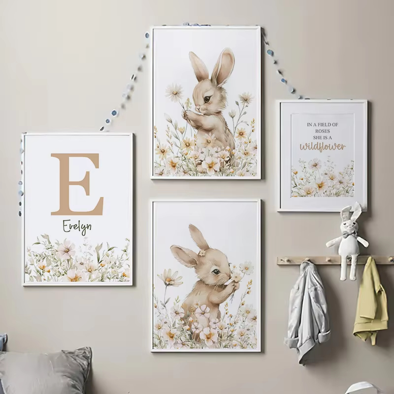 Autumn Rabbit Wild Flower Dais - Baby Nursery Mirror 리뷰 및 가격