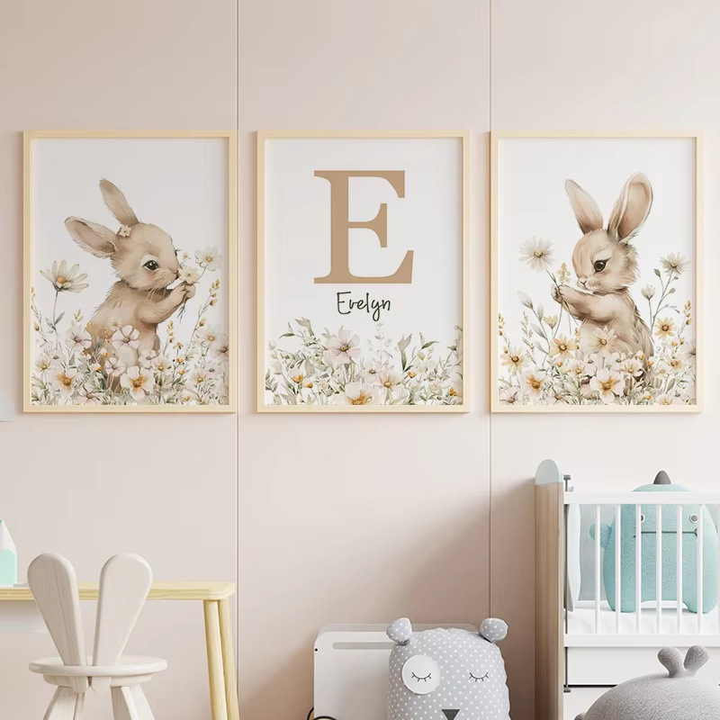 Autumn Rabbit Wild Flower Dais - Baby Nursery Mirror 리뷰 및 가격