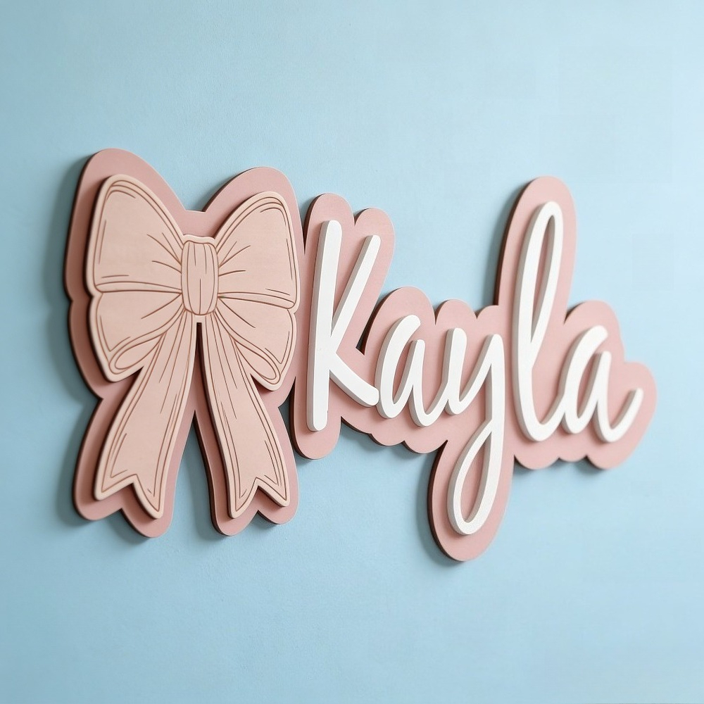 Customizable Bow-Shaped Wooden - Baby Nursery Gifts 리뷰 및 가격