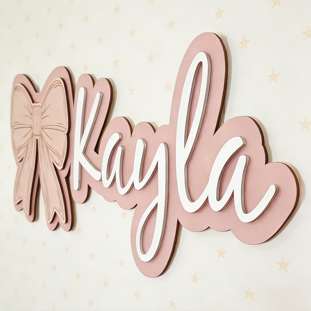 Customizable Bow-Shaped Wooden - Baby Nursery Gifts 리뷰 및 가격