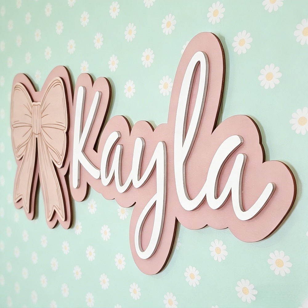 Customizable Bow-Shaped Wooden - Baby Nursery Gifts 리뷰 및 가격
