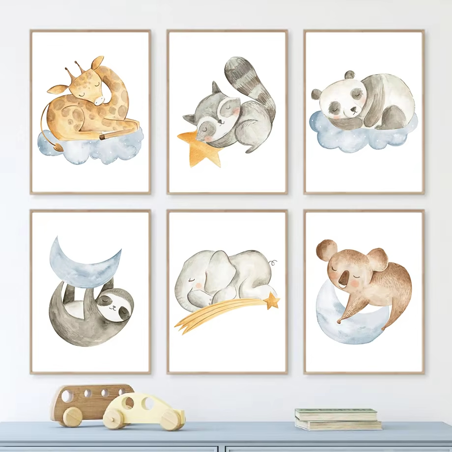 Giraffe Raccoon Panda Sloth Nu - Baby Nursery Mirror 리뷰 및 가격