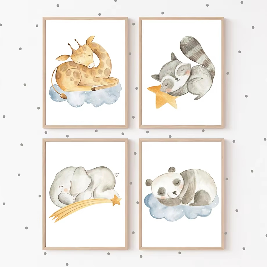 Giraffe Raccoon Panda Sloth Nu - Baby Nursery Mirror 리뷰 및 가격