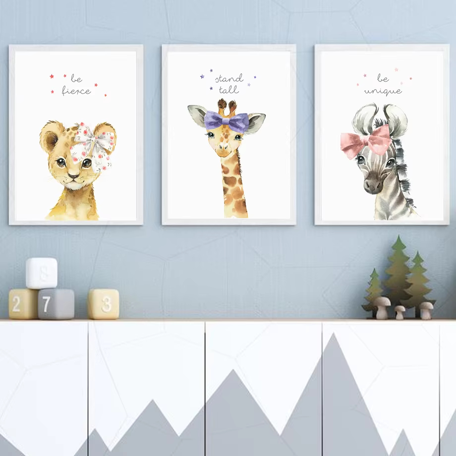 Lion Zebra Giraffe Elephant Hi - Baby Nursery Mirror 리뷰 및 가격