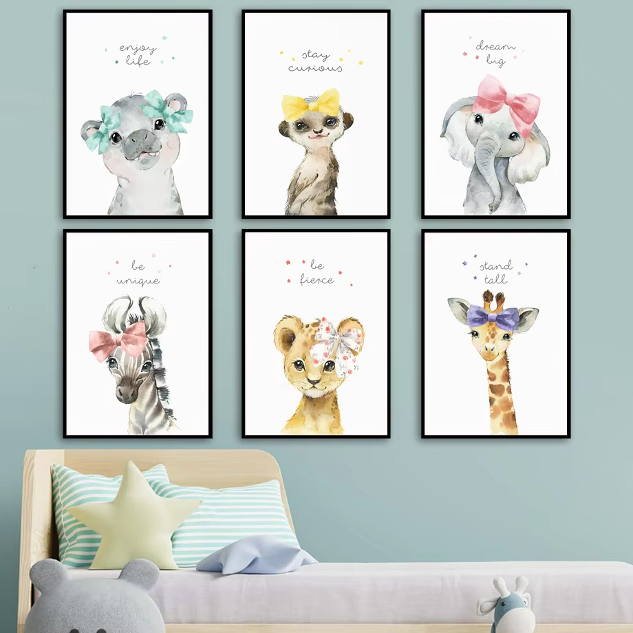 Lion Zebra Giraffe Elephant Hi - Baby Nursery Mirror 리뷰 및 가격